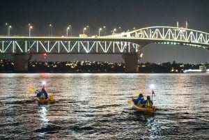 Auckland: Nocna wycieczka kajakiem City Lights