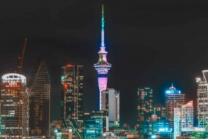 Auckland: Tour al atardecer con piscina termal y vista nocturna