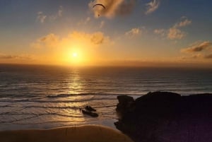 Oeste de Auckland: Puesta de sol con piscina termal y vista nocturna