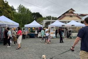 Da Auckland: MERCATO DEL VILLAGGIO DI MATAKANA E TOUR DEI VINI E DELLE SCULTURE