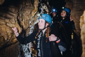 From Auckland: Waitomo Caves Black Abyss Adventure Tour