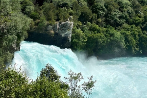 Rotorua e Taupo com gêiseres Waiotapu e LadyKnox e Huka Falls