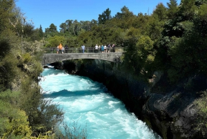 Rotorua e Taupo com gêiseres Waiotapu e LadyKnox e Huka Falls