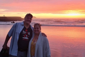 West Auckland: Sunset with Thermal pool & Night view