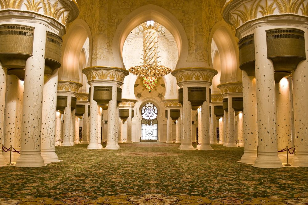 Interior of Sheikh Zayed Grand Mosque