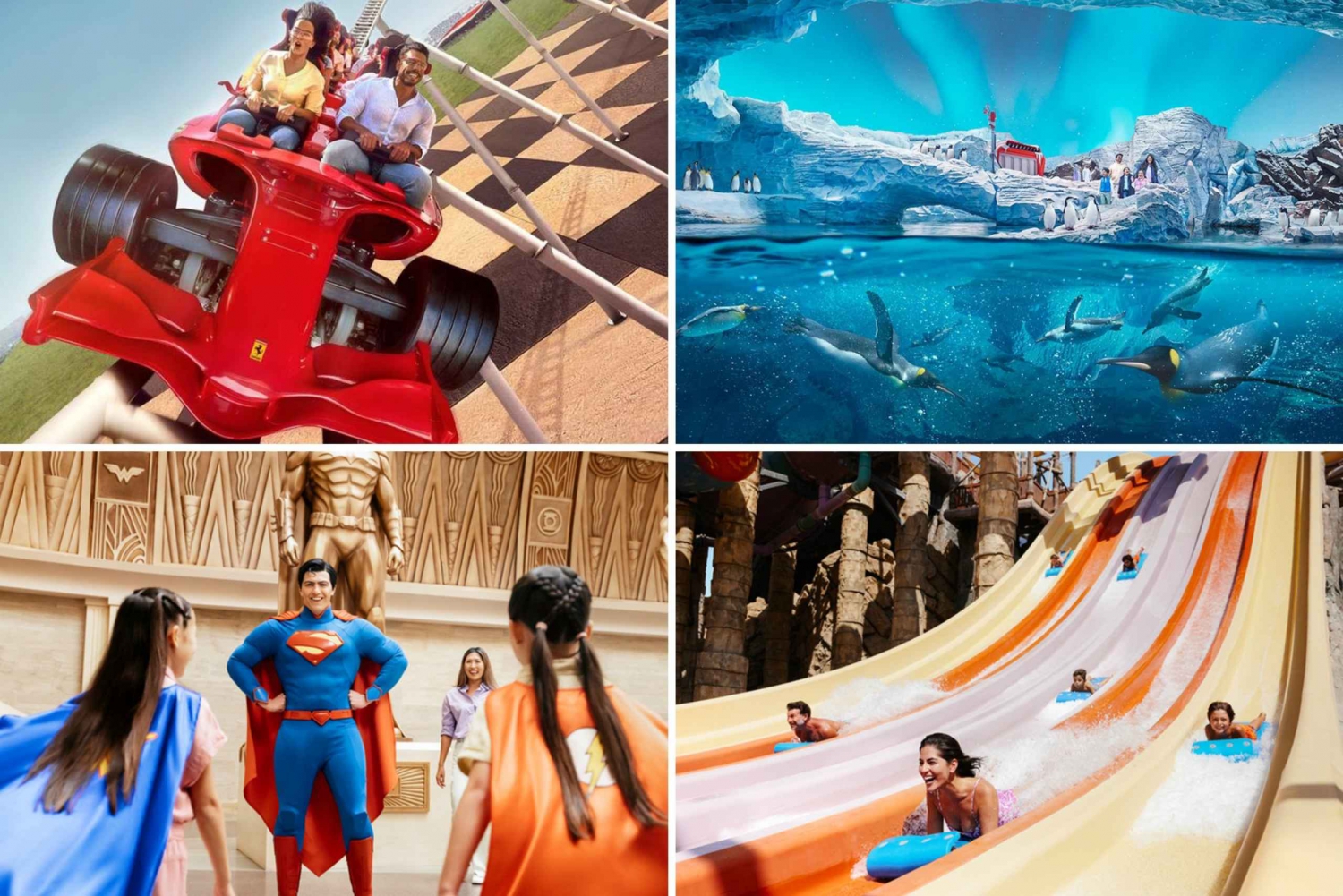Abu Dhabi:Yas Island 2 Park Pass w/ Attractions or Food Pass