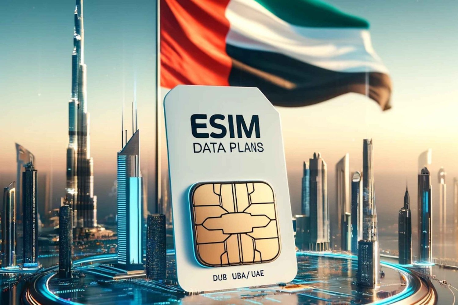 Abu Dhabi : Esim UAE 4G/5G Data Roaming for 7 to 30 Days