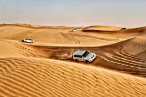 Ørkensafari i Abu Dhabi om kvelden og middag under stjernene