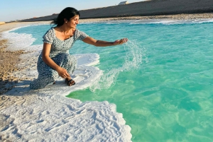 Abu Dhabi: Fossile sanddyner, saltsjø og tur på kamelbane