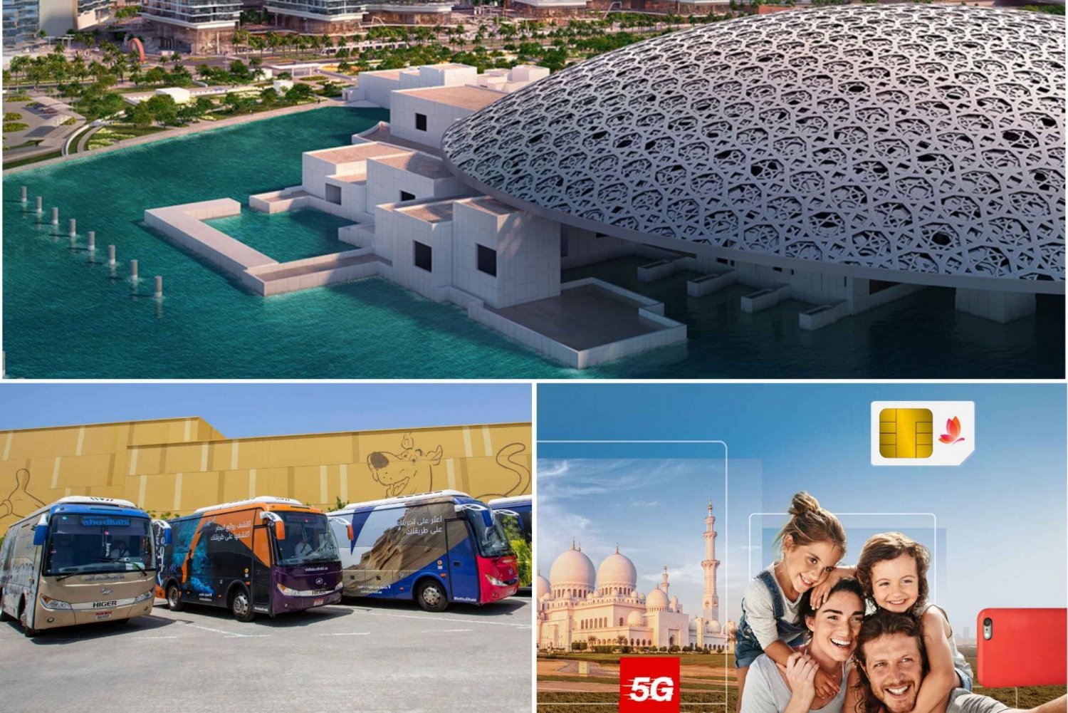 Louvre Abu Dhabi with Bonus 2GB SIM and Tourist Shuttle