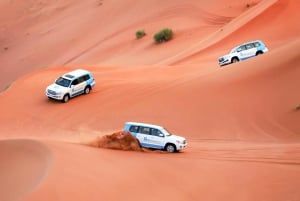 Abou Dhabi : visite matinale dans le désert, balade à dos de chameau et sandboard