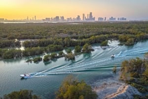 Abu Dhabi: Excursión autoguiada en lancha rápida por la isla de Yas