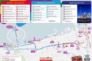 Tour in autobus Hop-on Hop-off di Abu Dhabi + Dubai