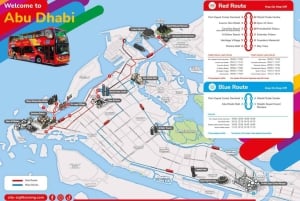 Tour in autobus Hop-on Hop-off di Abu Dhabi + Dubai