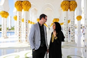 Dubai: Viagem de 1 dia a Abu Dhabi Grande Mesquita, Palácio Real e Almoço