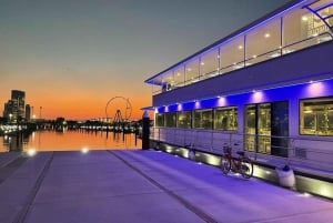 Cena en crucero de lujo en dhow por el puerto deportivo de Dubai (catamarán)