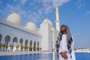 Depuis Abu Dhabi : La Grande Mosquée, le Palais Royal et la Tour Etihad