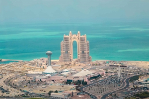 Från Abu Dhabi: Stora moskén, Kungliga palatset och Etihad Tower