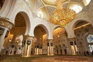 Depuis Dubaï : journée complète à la Grande Mosquée d'Abou Dhabi et au Musée du Louvre