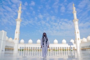 Depuis Dubaï : journée complète à la Grande Mosquée d'Abou Dhabi et au Musée du Louvre