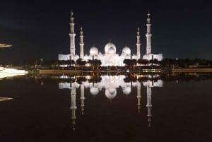 Von Dubai aus: Kombi-Tour Abu Dhabi Grand Mosque & Dubai Stadtführung