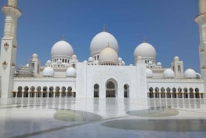 Da Dubai: Tour combinato della Grande Moschea di Abu Dhabi e della città di Dubai