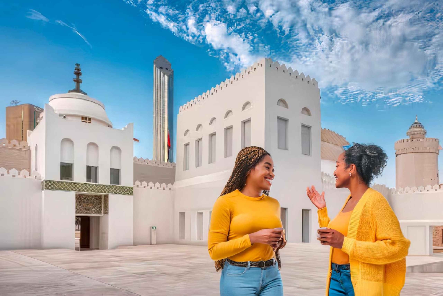 Desde Dubái: Tour por el patrimonio de Abu Dabi: Al Hosn y Village.