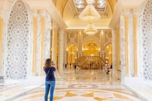 From Dubai: Abu Dhabi Sheikh Zayed Mosque and Qasr Al Watan