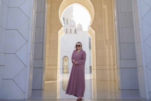 Fra Dubai: Abu Dhabi Sheikh Zayed-moskeen - guidet tur