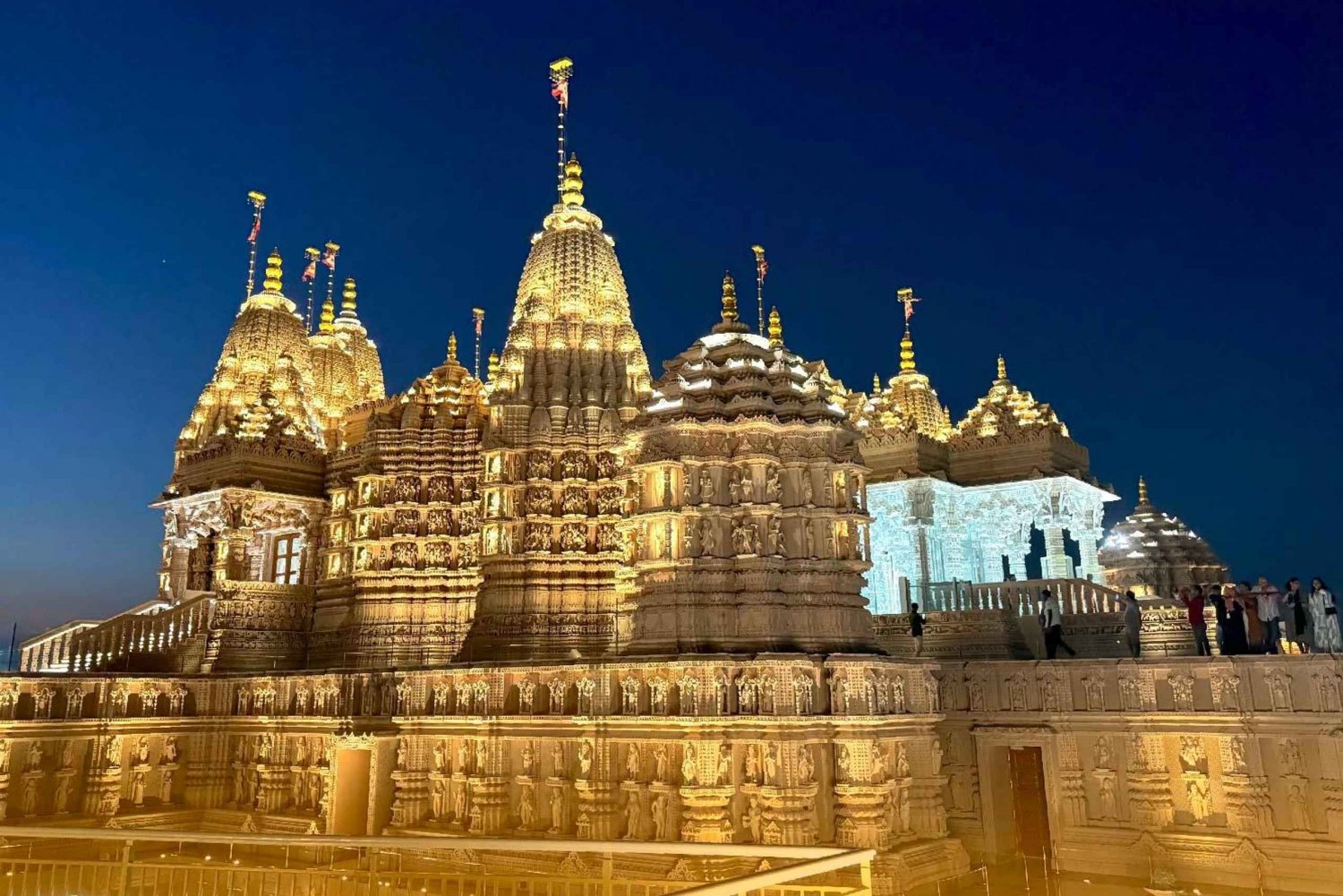 Depuis Dubaï : Visite du temple hindou BAPS et de la mosquée Sheikh Zayed