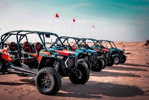 Experiência matinal de buggy nas dunas em Abu Dhabi