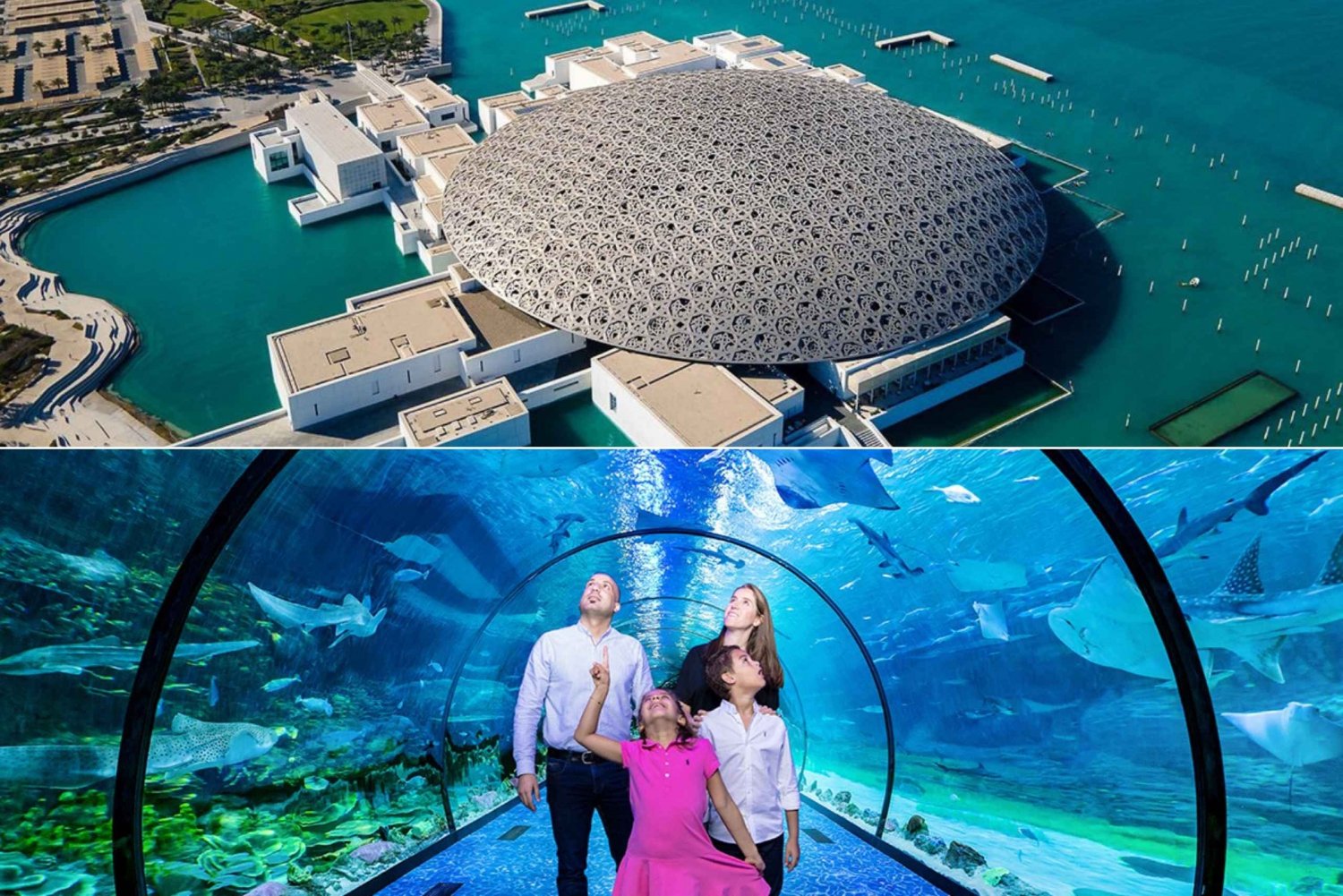 The National Aquarium & Louvre Abu Dhabi with Bonus 2GB SIM