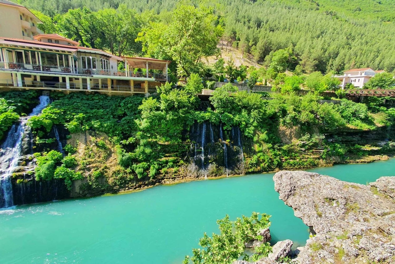 A Day in Permet: Swim in Thermal Baths and Langarica Canyon