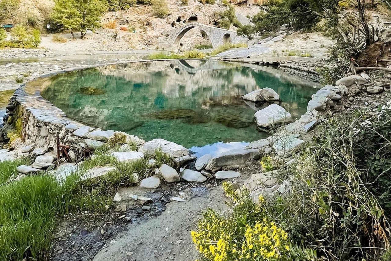 A Day in Permet: Swim in Thermal Baths and Langarica Canyon