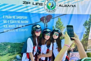 Tirana : La plus longue tyrolienne des Balkans : Petrela Adrenaline Tour