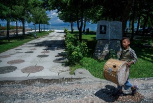 Albanian järvialue Ohridista ja Strugasta.
