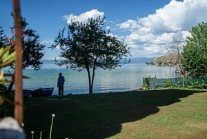 Albanian järvialue Ohridista ja Strugasta.