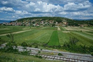 Albanian järvialue Ohridista ja Strugasta.