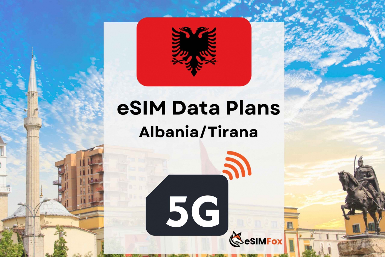 Berat: eSIM Internet Data Plan for Albania 4G/5G