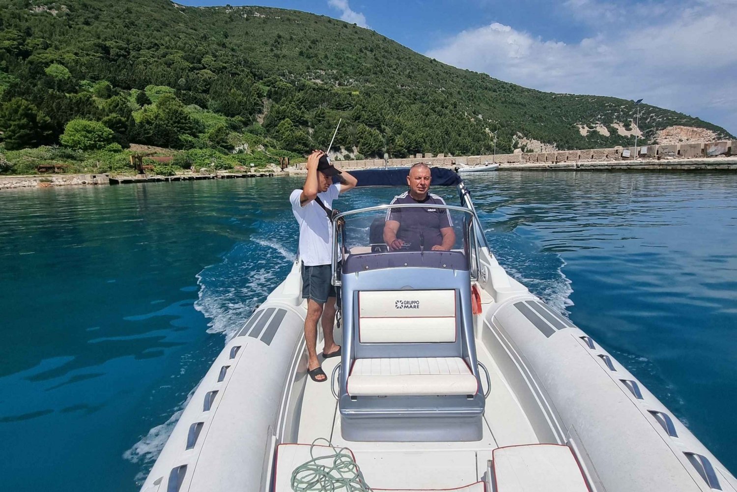 Private Boat trip Vlore Sazan Haxhi Ali cave and Karaburun