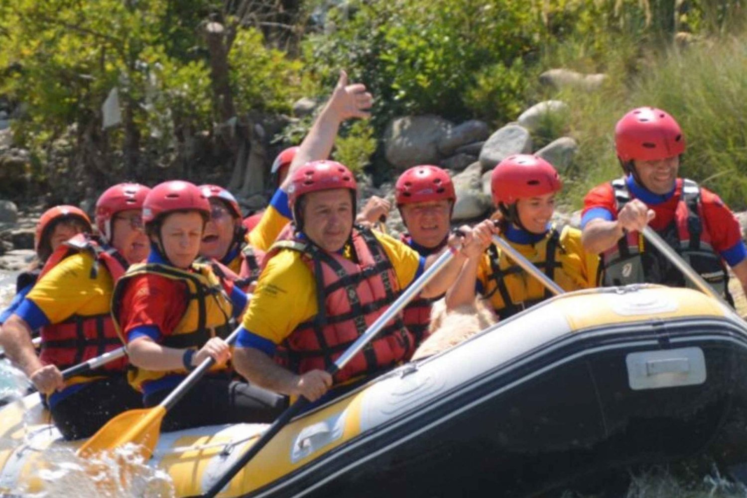 From Durrës Golem: Vjosa Rafting & Benja Thermal Baths Tour