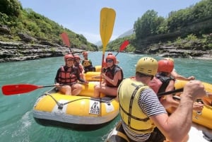 From Durrës Golem: Vjosa Rafting & Benja Thermal Baths Tour