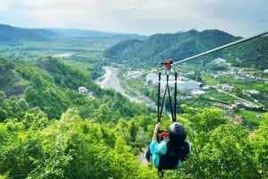 Durres/Golem: Zipline Albania Adventure and Petrela Castle