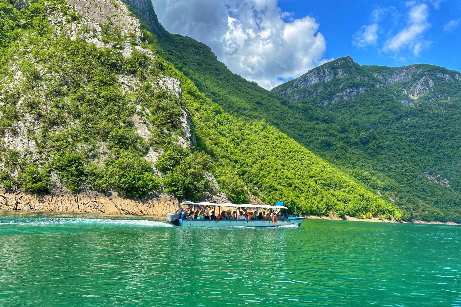 Vom Komani-Damm: Komani-See & Shala-Fluss – Bootstour –