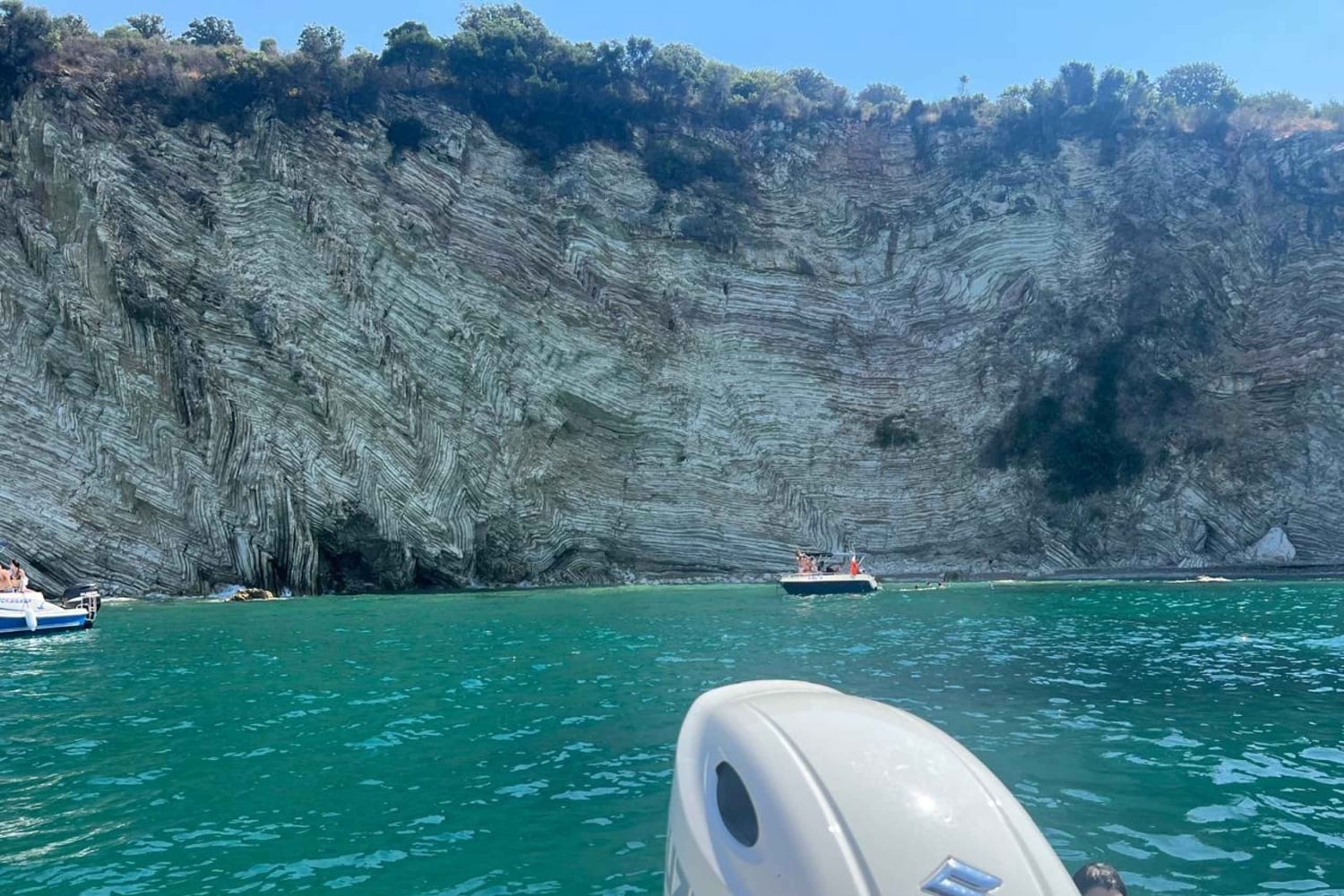 From Saranda, Boat tour to Krorëza,Kakome, and Turtle Cave.