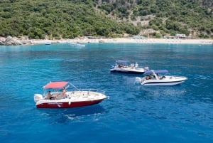 From Saranda, Boat tour to Krorëza,Kakome, and Turtle Cave.