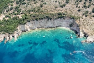 From Saranda, Boat tour to Krorëza,Kakome, and Turtle Cave.