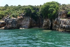 From Saranda, Boat tour to Krorëza,Kakome, and Turtle Cave.