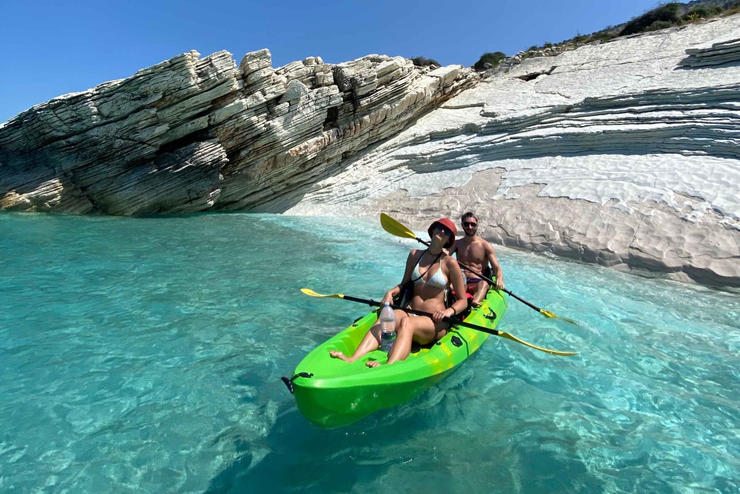 Från Saranda: Lukova kajak- och SUP-tur med transfer