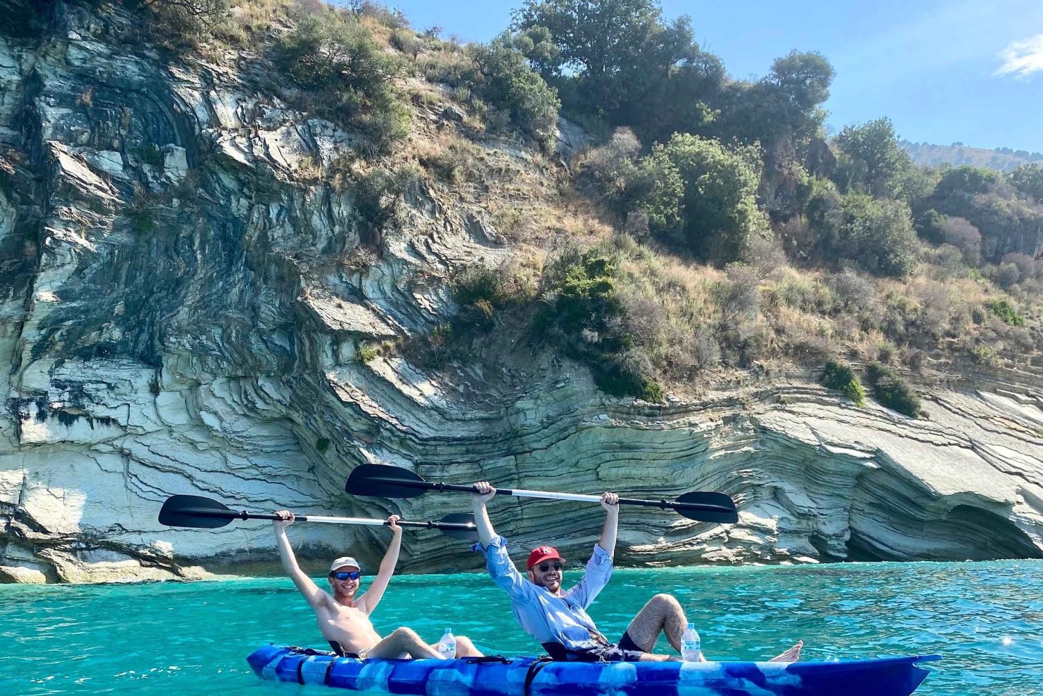 Från Saranda: Lukova kajak- och SUP-tur med transfer